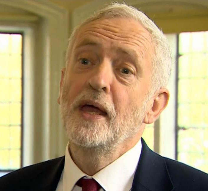  Labour leader Jeremy Corbyn welcomed the election news