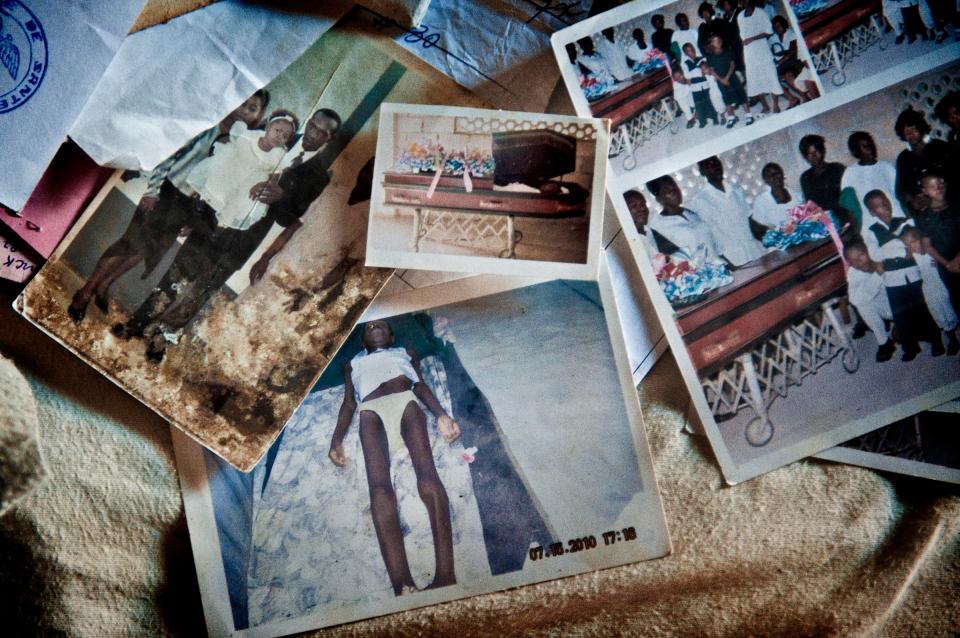  Pictures of Pascal 10 years old, accidentally killed last year during a shootout between gangs in Warf Jeremie district