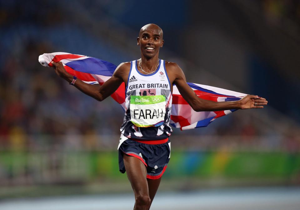 Mo Farah is a British long-distance running hero, after landing doubles at the Olympics of 2012 and 2016