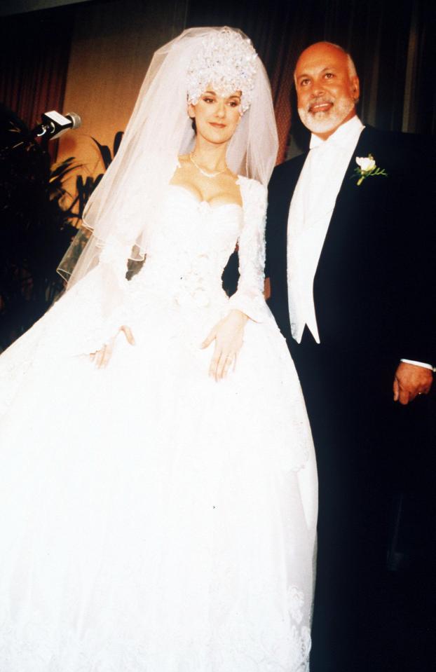  Celine and Rene on their wedding day in 1994