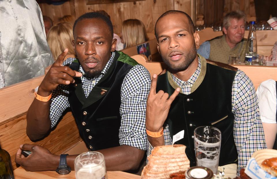 Mason and Bolt enjoy Oktoberfest in Munich last year