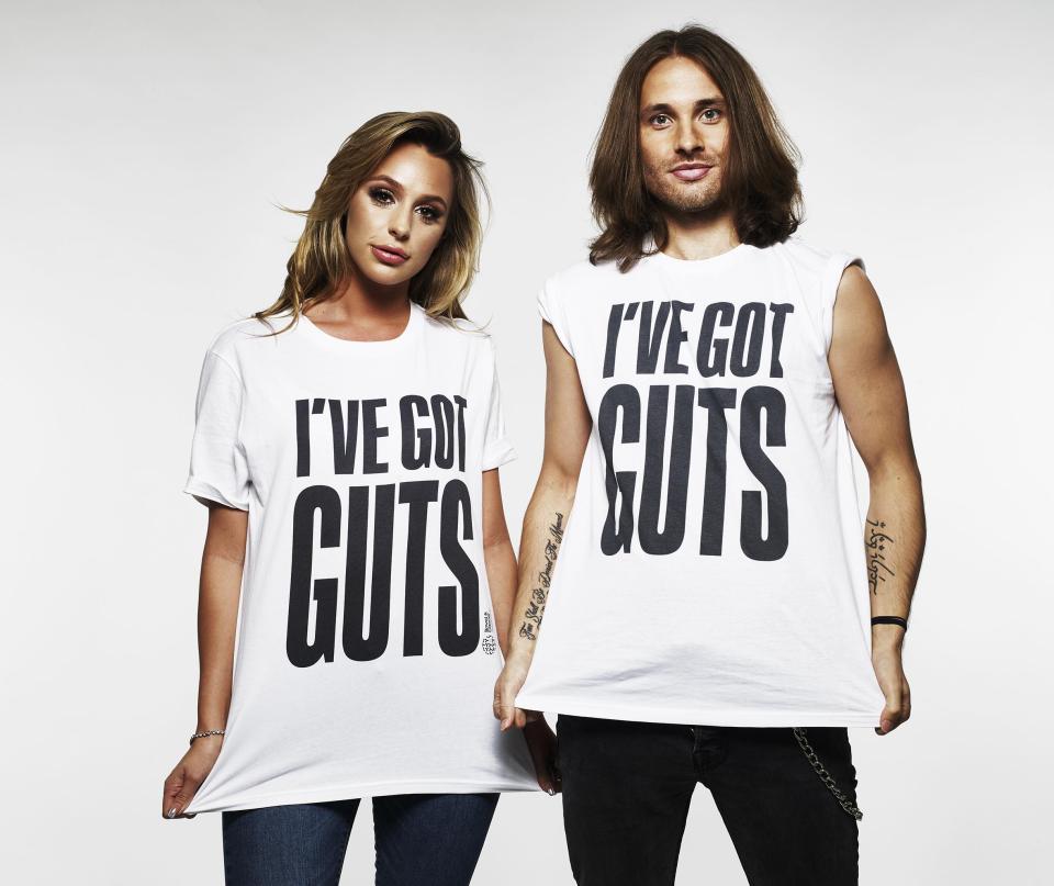  Amber Dowding is also supporting the 'I've Got Guts' campaign with bowel cancer survivor Baz