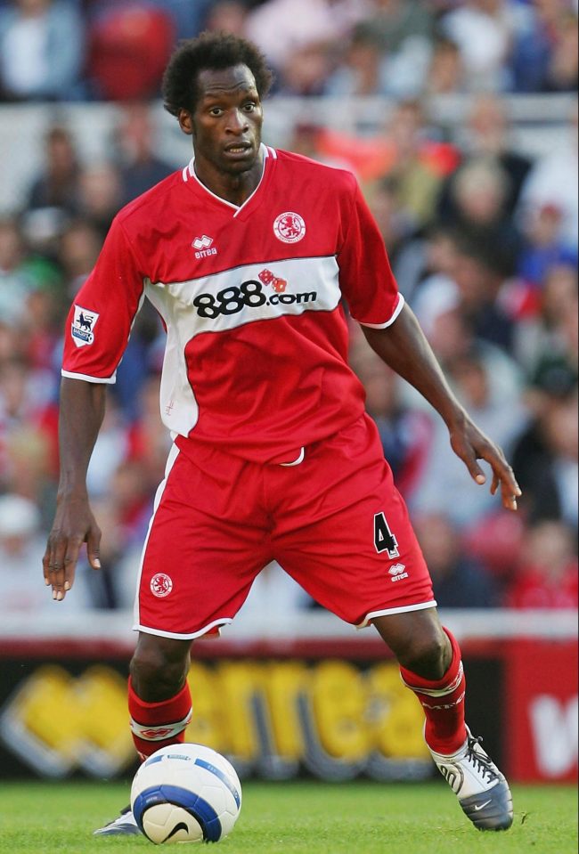 Ugo Ehiogu played 126 times in the Premier League for Boro