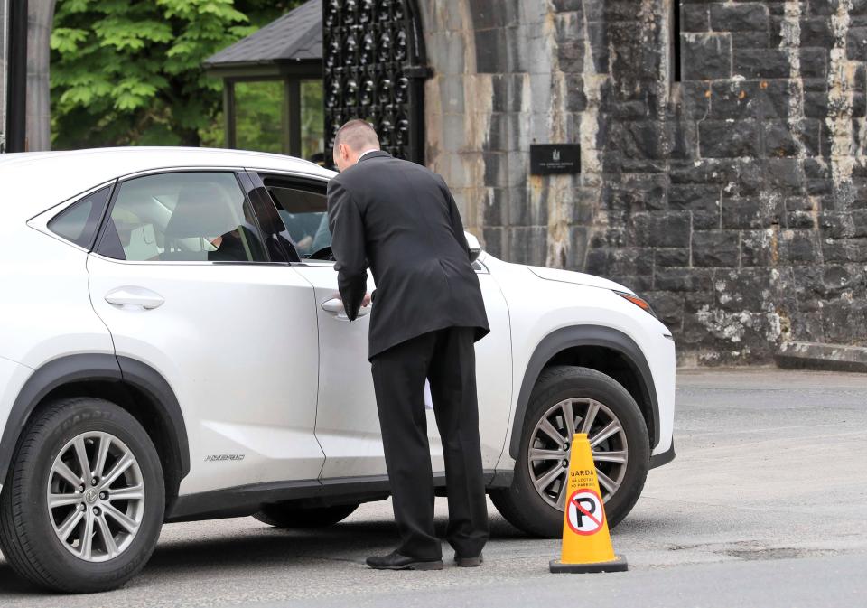  Guests will be arriving by car and helicopter ahead of the ceremony at Ashford Castle later today