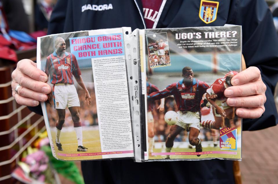 Aston Villa fans have been remembering their former idol Ugo Ehiogu on Sunday