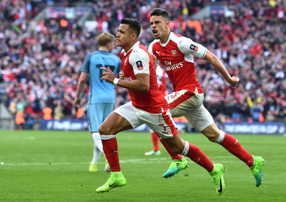  Alexis Sanchez scored the winner as Arsenal knocked Man City out of the FA Cup