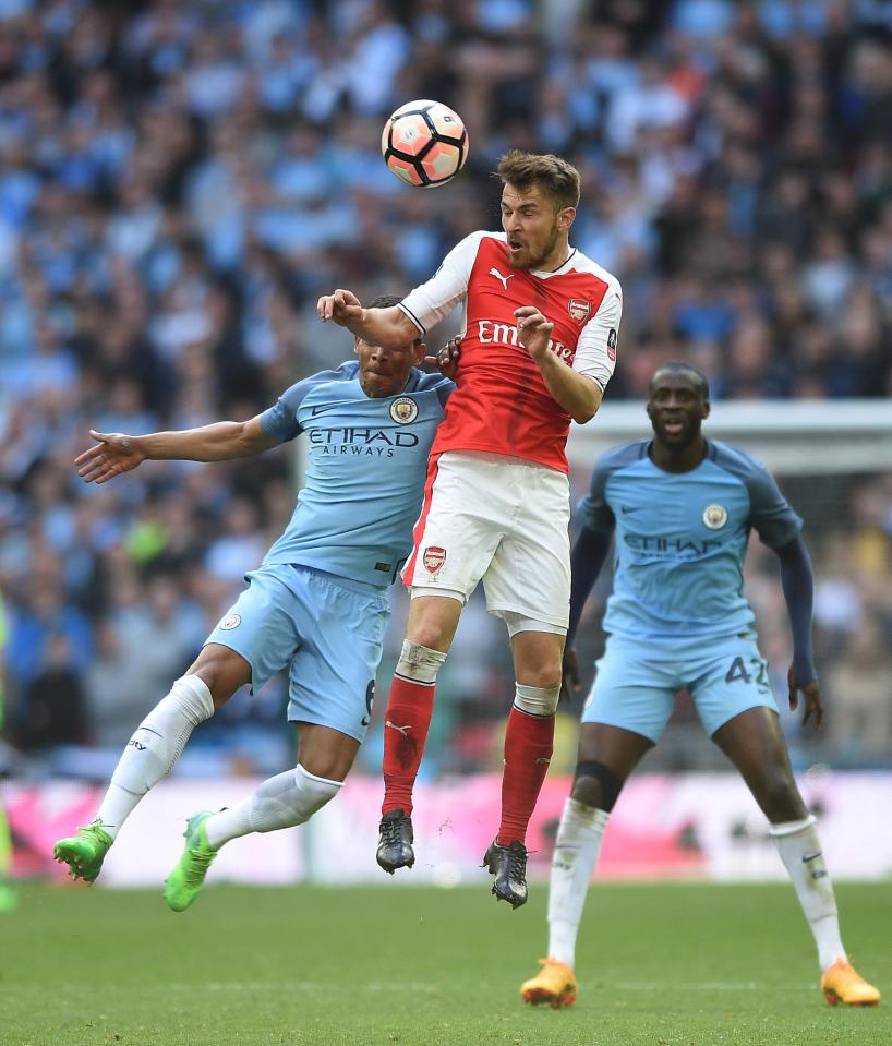  Aaron Ramsey says they beat Manchester City for their under-fire boss