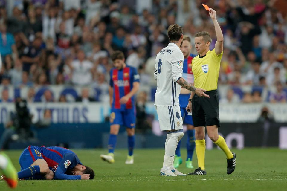  Sergio Ramos is banned for Deportivo clash, having been sent off in El Clasico