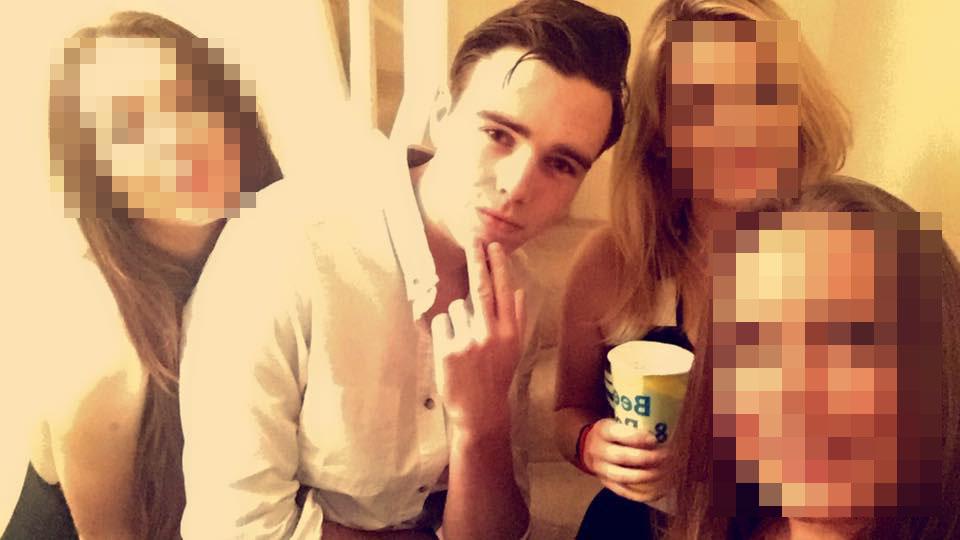  Dozens of pictures featuring Charlie at parties with friends on Facebook show how he appeared to be a well-liked and popular student at the university