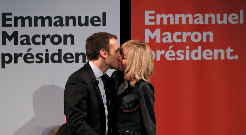  Macron is the step-dad to his wife's three adult children