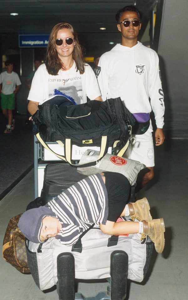 Keren and Andrew Ridgley with their son Tom