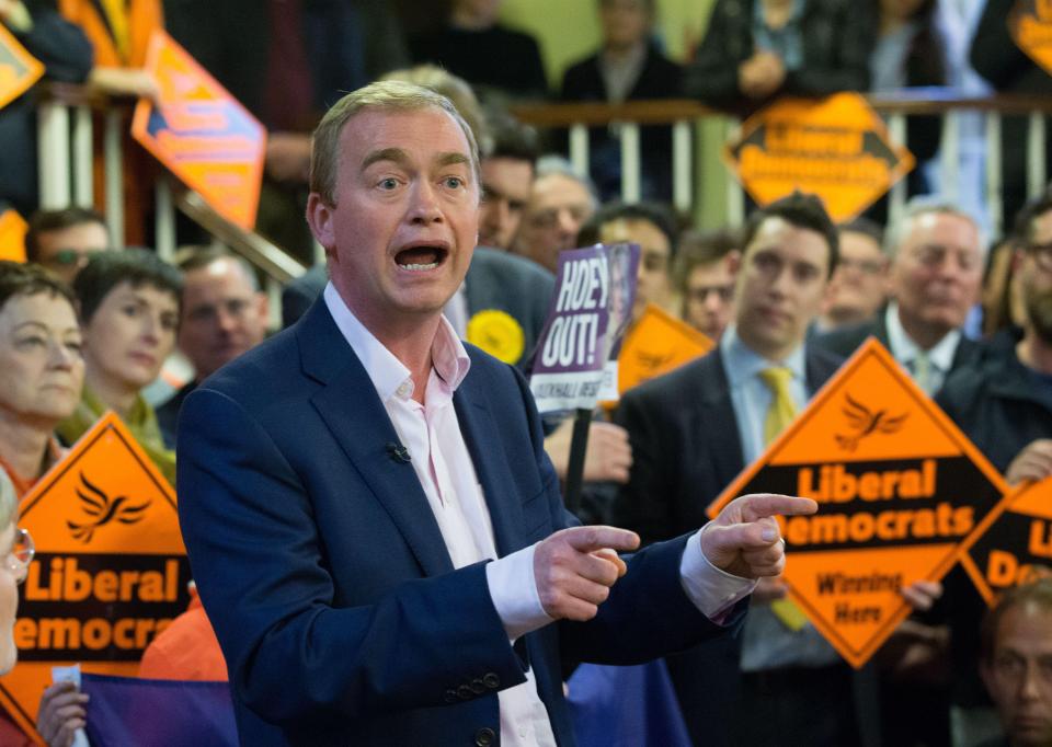  Liberal Democrat leader Tim Farron branded Ukip 'chicken' over the behaviour