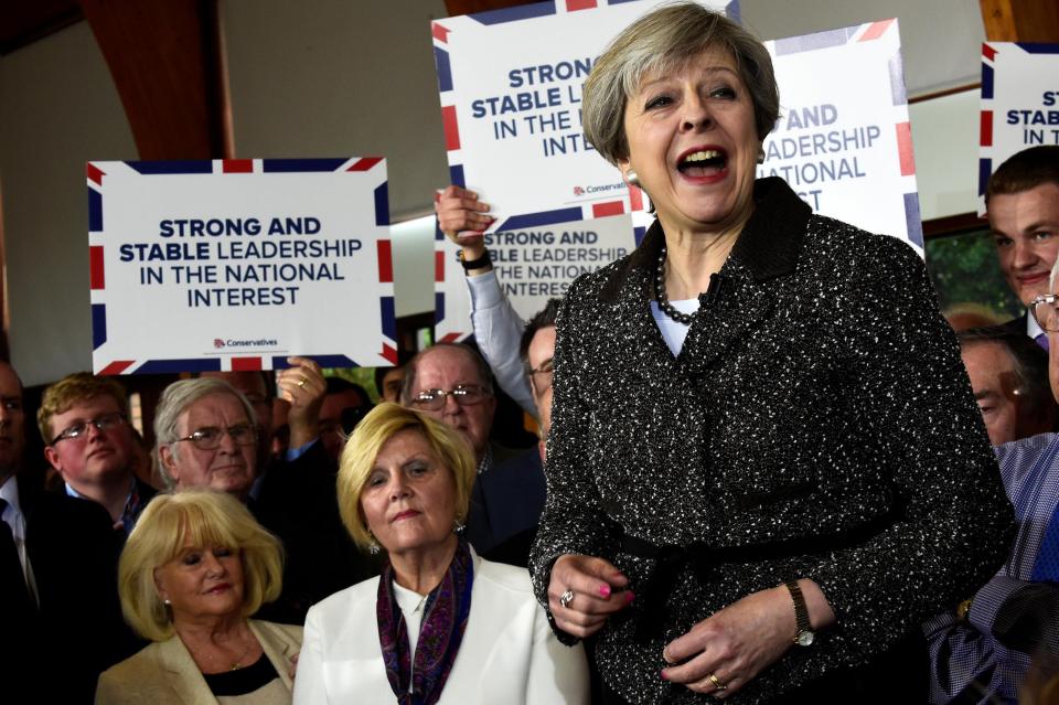  During her speech in Wales the PM blasted Labour's NHS record