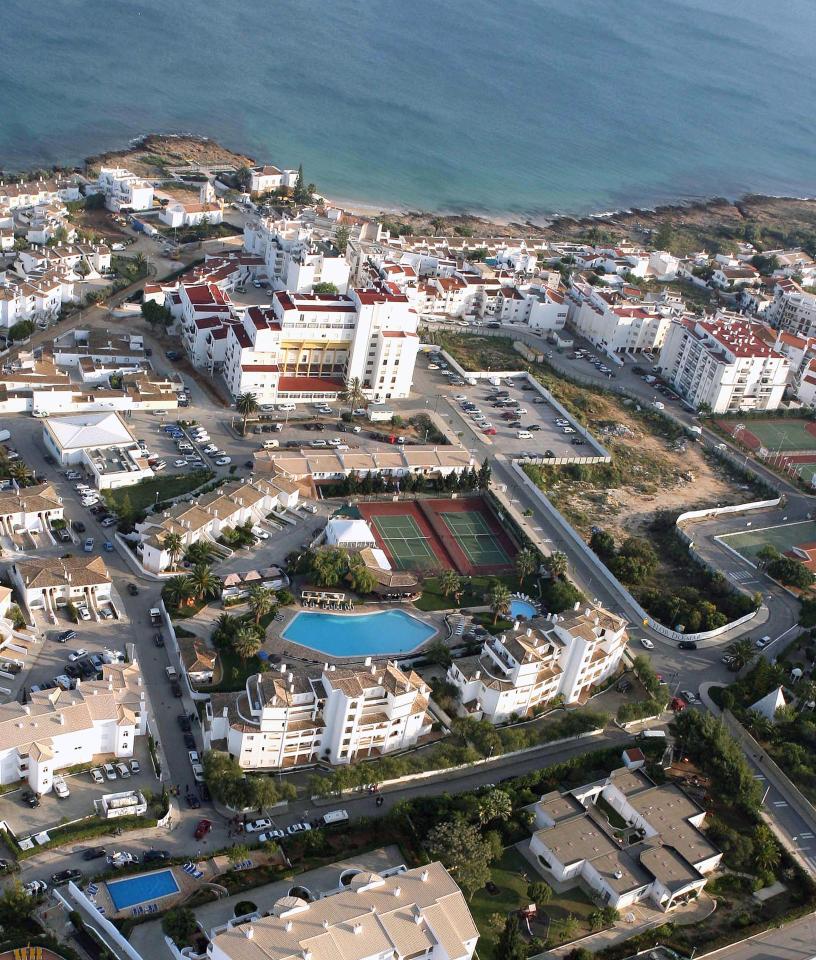  An aerial view of Praia da Luz