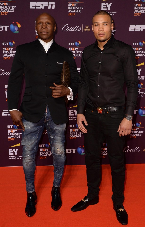 Boxing legend Chris Eubank and Junior were also at the awards bash