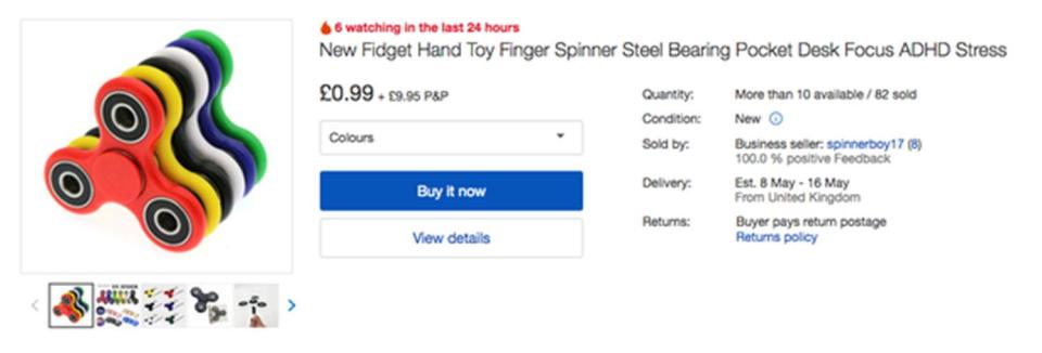  You can buy fidget spinners on eBay for just £1