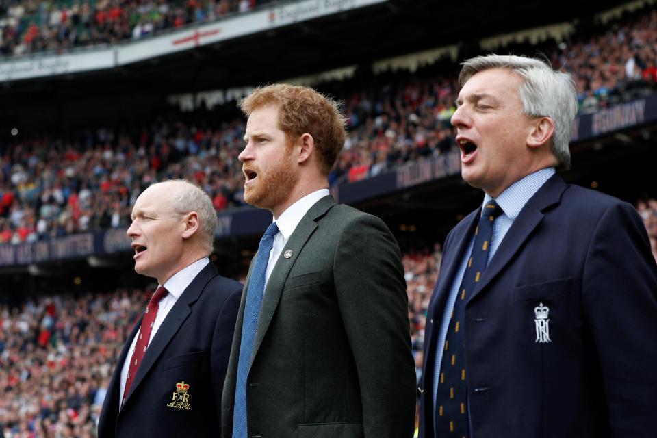  Prince Harry belted out the national anthem