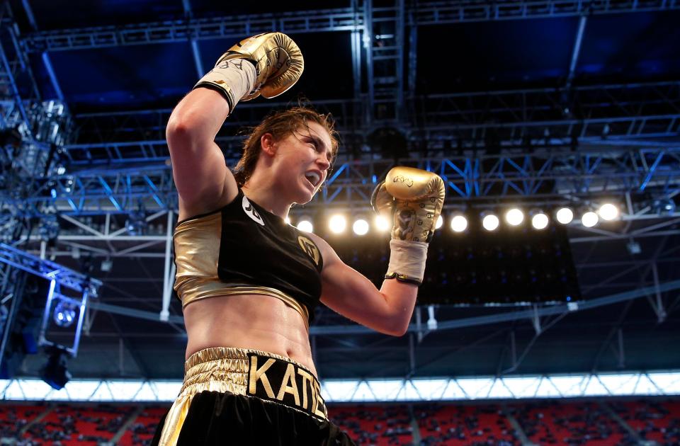  Katie Taylor made it five wins in five and bagged the WBA International title