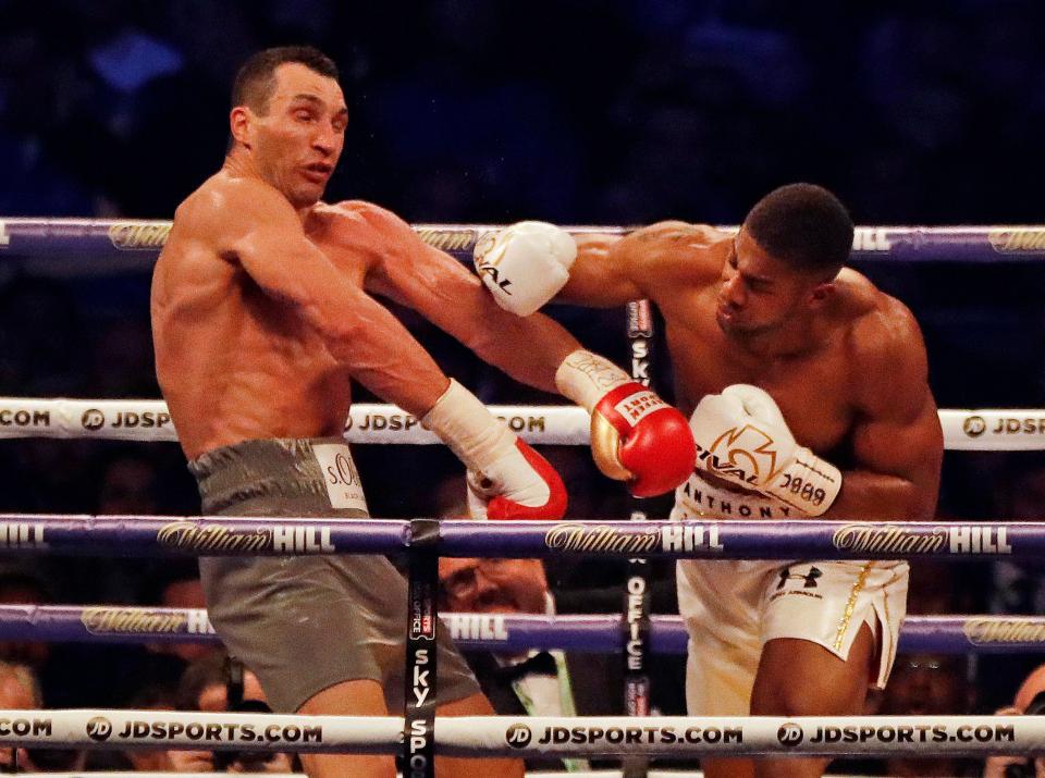 Wladimir Klitschko tasted the monumental power Anthony Joshua possesses with a thundering knockdown