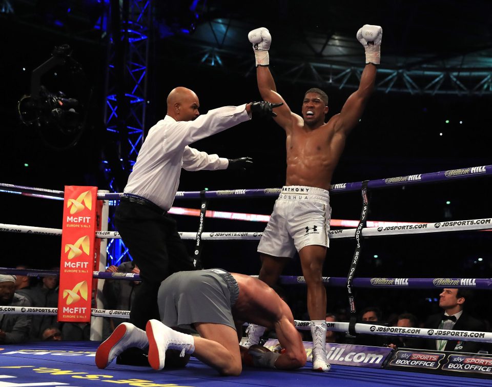 Anthony Joshua thought he had won the fight in the fifth round when he floored Wladimir Klitschko - but there was more drama to come