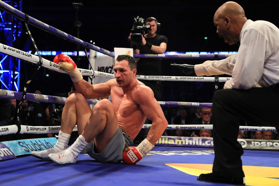  Wladimir Klitschko was knocked out in the 11th round