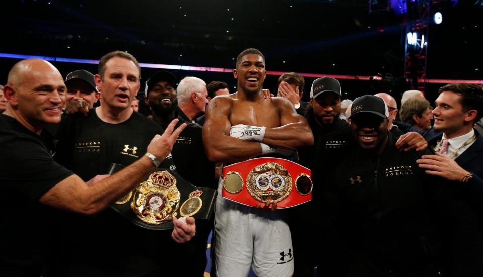  Anthony Joshua knocked out Wladimir Klitschko on Saturday night to unify the heavyweight division