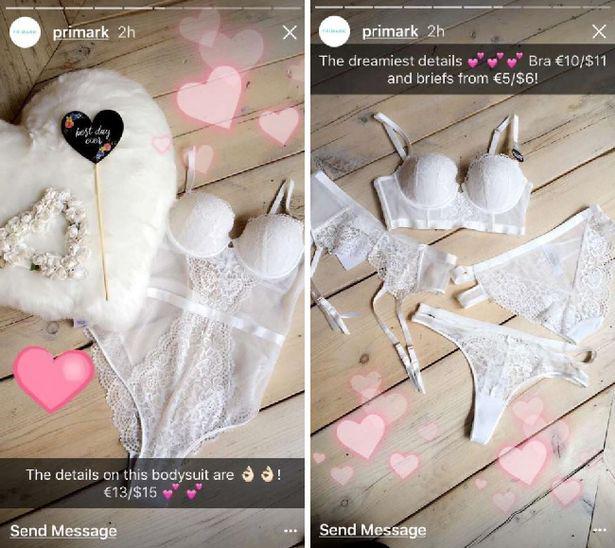  Primark's wedding collection features pretty white lace underwear