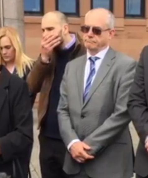  Clive Ruggles outside Newcastle Crown Court after Dhillon was convicted in April