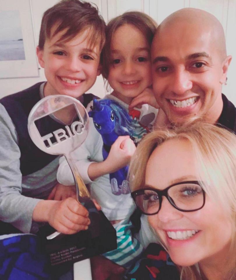  Emma with fiance Jade Jones and their children - Beau, nine, and Tate, five: She has been engaged to Jade since 2011