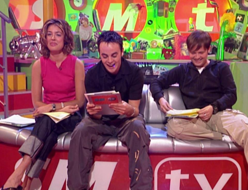  A clip of the trio getting the giggles was shown on Saturday Night Takeaway