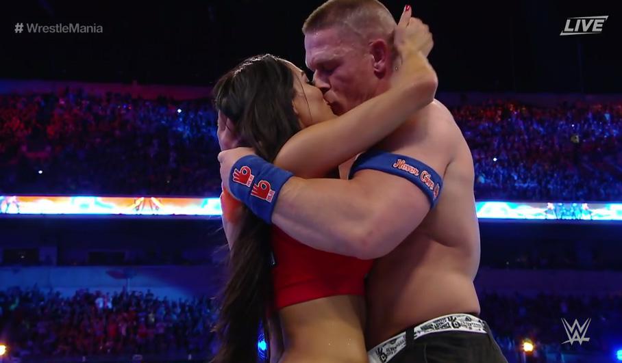 Nikki Bella said yes to John Cena's proposal after their Wrestlemania win