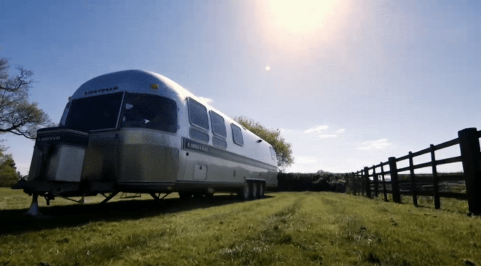  Several tricks were used to make the caravan appear bigger, such as using a drop leaf table