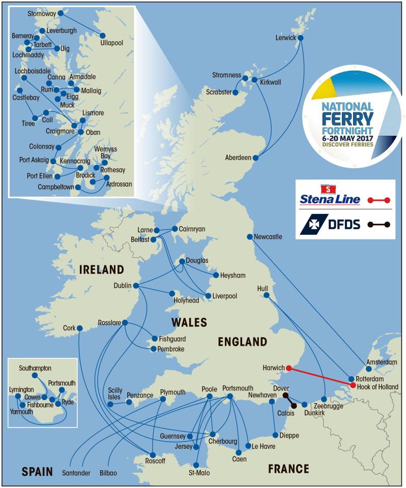  Grab a bargain trip on one of these ferry routes