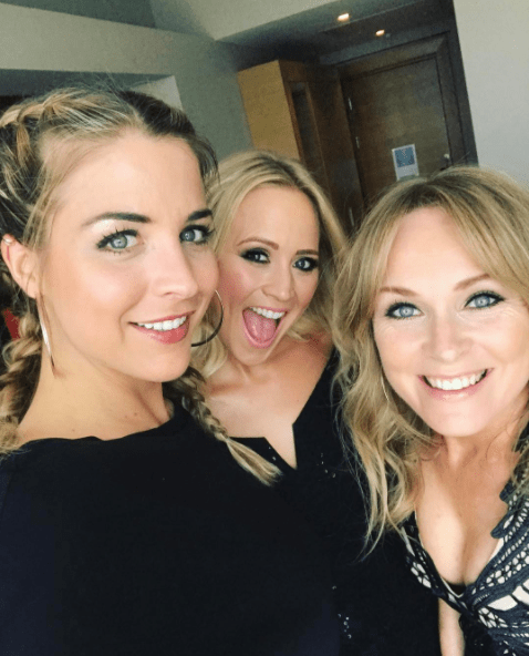  Gemma Atkinson shared a snap of herself and Emmerdale co-stars preparing to attend a charity ball