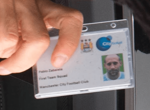  Pablo Zabaleta STILL flashes his staff card at the training ground