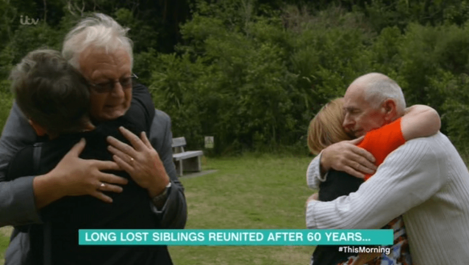  Ron was reunited with his siblings for the first time in 60 years on Long Lost Family