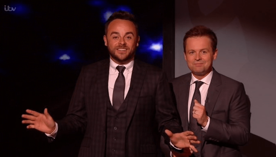  Ant and Dec had to explain to the Britain's Got Talent that the first act had been delayed once again