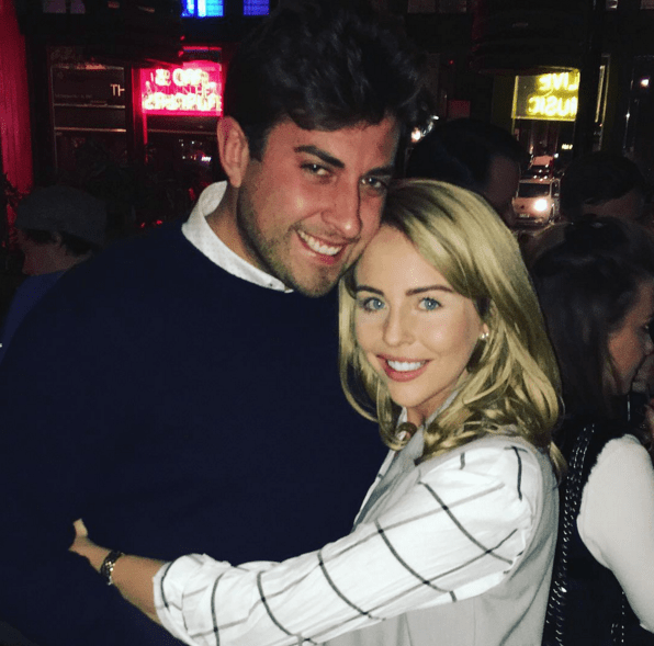  Arg with his ex Lydia Bright who he split from in April 2016