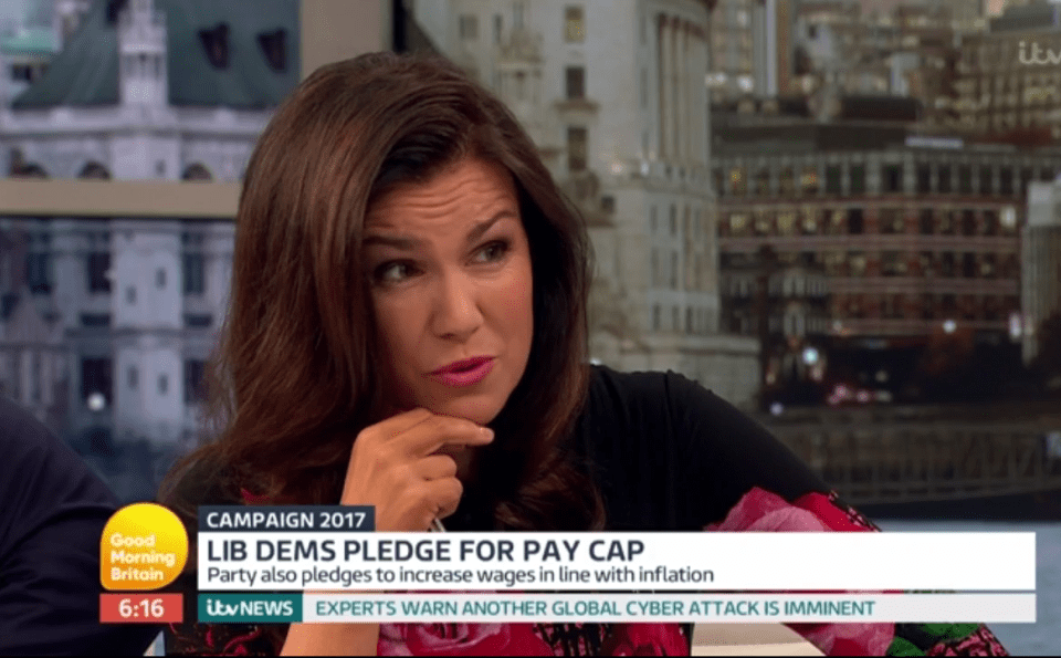  Susanna Reid gave him a grilling on the GMB sofa