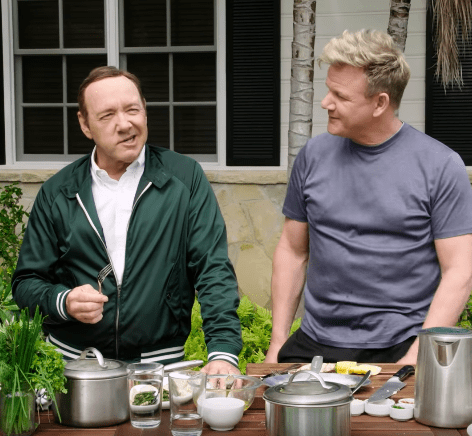  Kevin Spacey and Gordon Ramsay competed in the potty-mouthed stakes