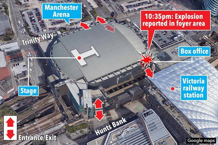  The terror attack occurred in the foyer area of the Manchester Arena