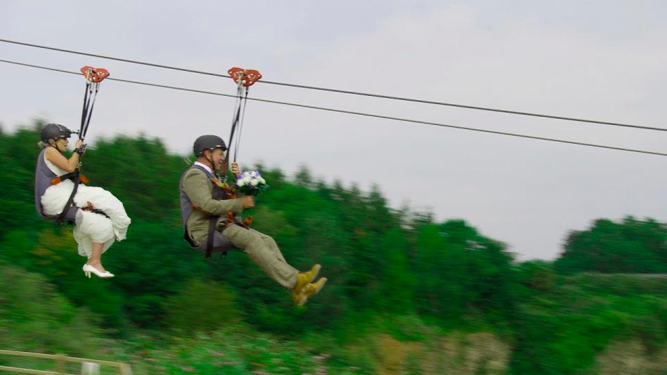  Previously whacky parts of the show have included a bride and groom ziplining into their ceremony