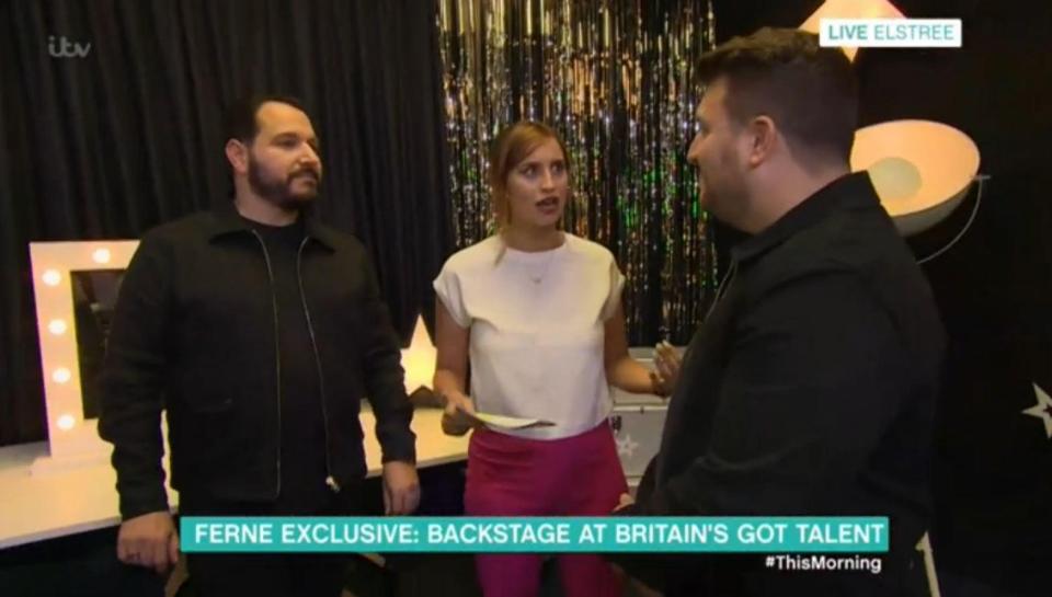  Pregnant Ferne McCann asked Britain's Got Talent stars DNA to read her baby bump