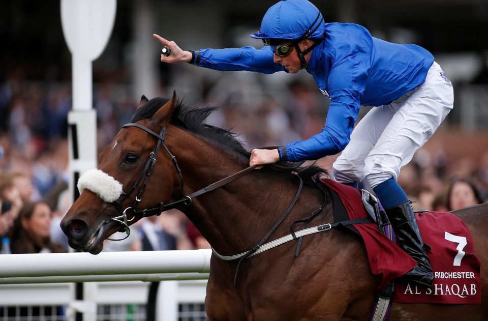  Galileo Gold was no match for Ribchester (above) in the Lockinge