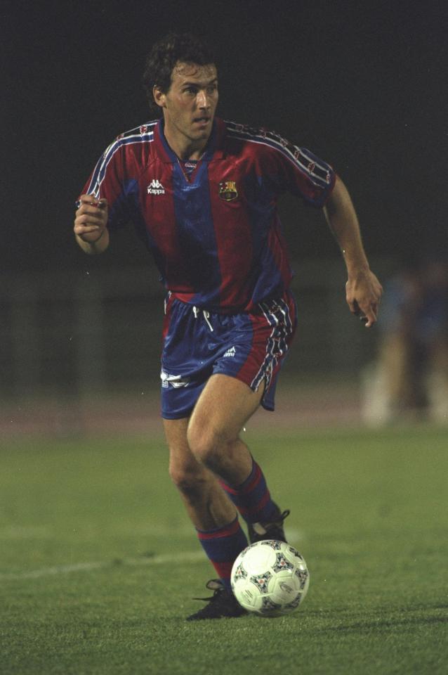  Laurent Blanc won the Copa del Rey and Cup Winners' Cup with Barcelona