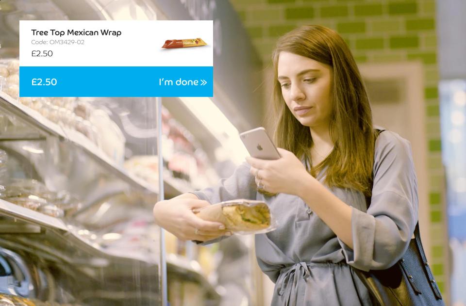  Shoppers will be able to scan items and automatically pay for them using their credit card - without visiting the till