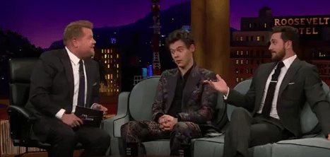  Harry Styles rolled his eyes when Kendall Jenner's name was mentioned by James Corden and Aaron Taylor-Johnson on The Late Late Show