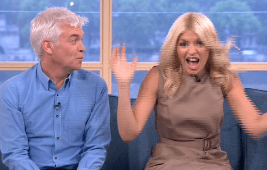  Holly revealed her co-star went to extreme lengths to make her jump on today's This Morning