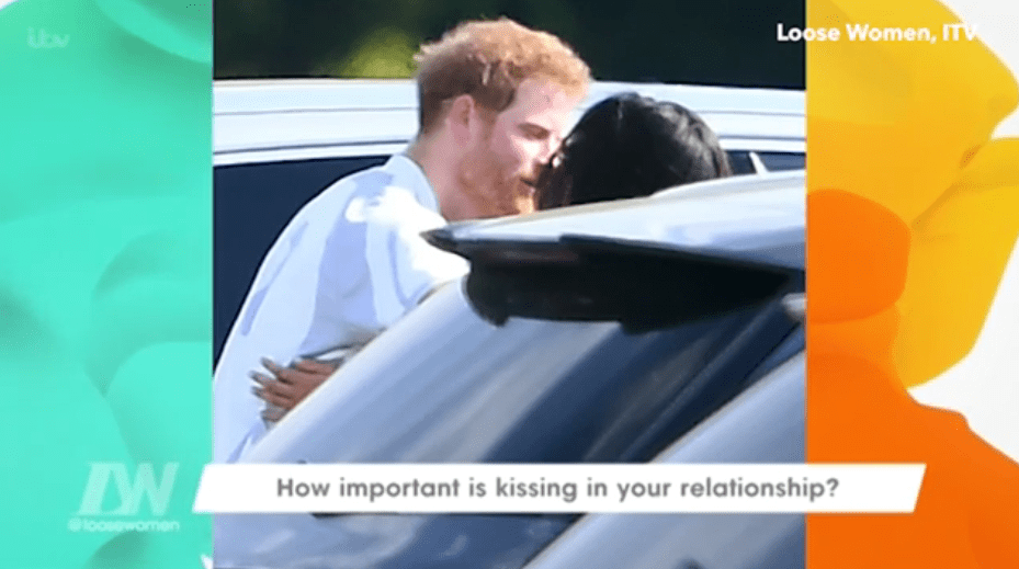  The Sun revealed Meghan and Harry's passionate smooch while they enjoyed a day out in Berkshire