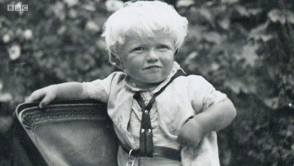 Mr Corbyn shared this image of himself as a young child on the show